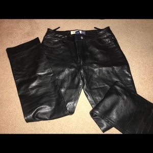 Gap boot cut leather pants